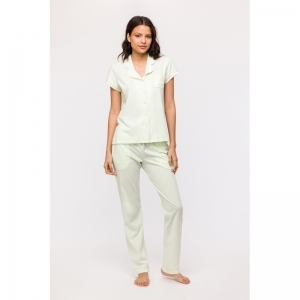 Dames pyjama, korte mouwen 706 pastelgroen