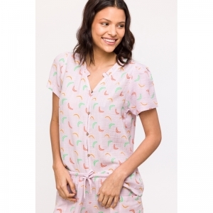 Dames pyjama, doorknoop 937 boomerang p