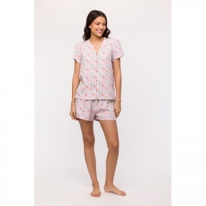 Dames pyjama, doorknoop 937 boomerang p