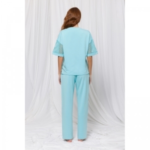 Dames homewear set 823 blauw