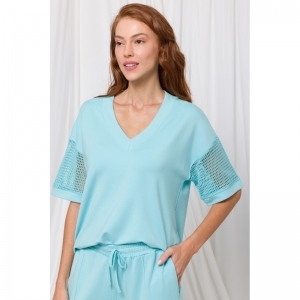 Dames homewear set 823 blauw