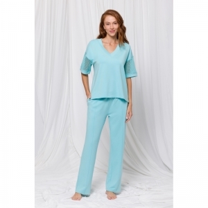 Dames homewear set 823 blauw