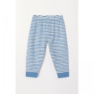 Baby jongenspyjama, lange mouw 921 blauw-witte