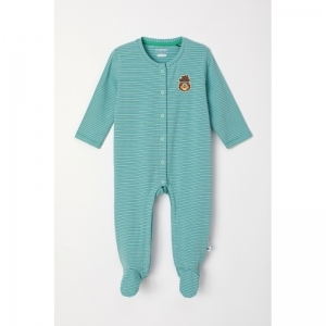 Baby jumpsuit, kruippakje 911 groen-blauw