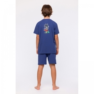 Jongenspyjama, korte mouwen 896 donkerblauw