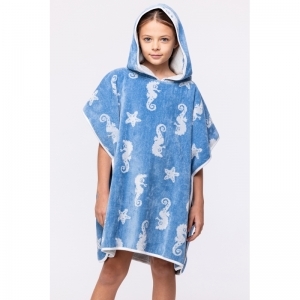 Unisex poncho 918 zeepaardjes