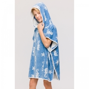 Unisex poncho 918 zeepaardjes