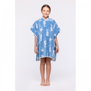 Unisex poncho 918 zeepaardjes