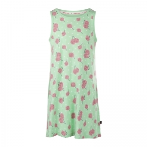 Girls singlet dress soft green