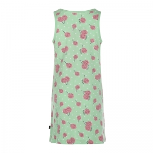 Girls singlet dress soft green