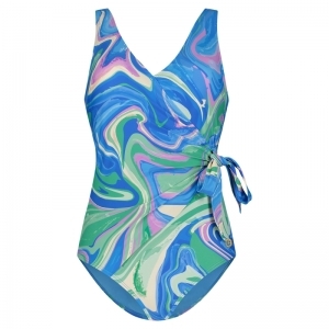 Swimsuit v-neck padded 5065 Swirl