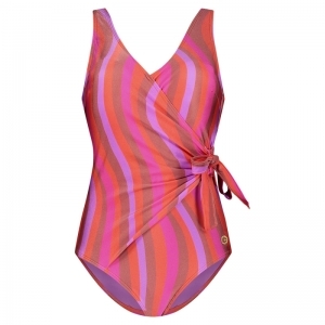 Swimsuit v-neck padded 5070 Shiny wave