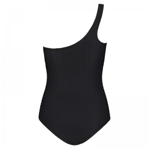 Swimsuit one shoulder padded 5075 black snak