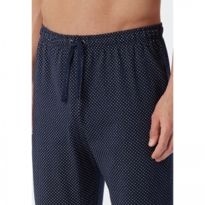 Herenpyjama, lange mouwen 800 blauw