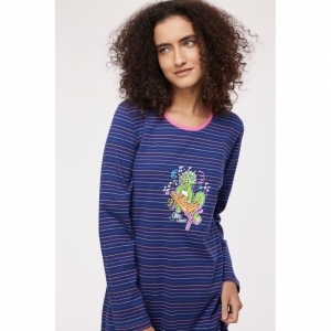 Dames pyjama, lange mouwen 973 multicolor