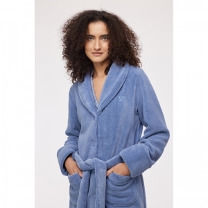 Dames kamerjas 813 jeansblauw