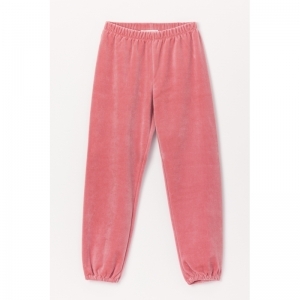 Meisjespyjama in warm velours 926 roze streep