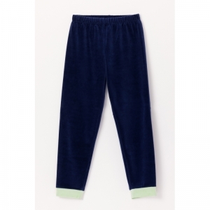 Jongenspyjama in velours 889 donkerblauw
