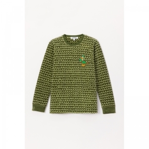 Jongenspyjama in velours 947 groene golf