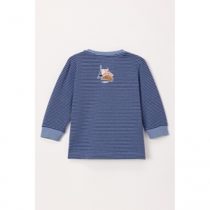 Baby jongenspyjama, lange mouw 904 blauwe stre