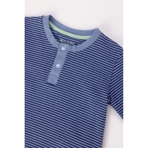 Baby jongenspyjama, lange mouw 904 blauwe stre
