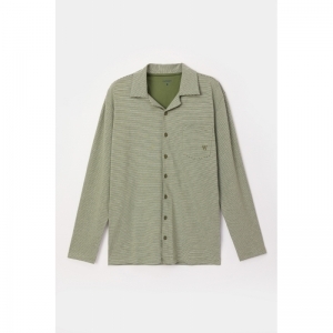 Herenpyjama, doorknoop 921 kaki-grijze