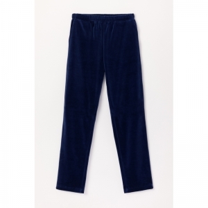 Herenpyjama in velours 927 blauwe stre