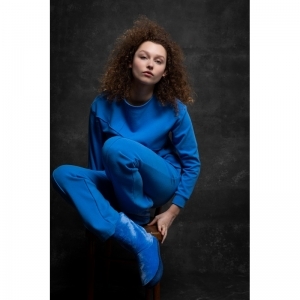 Homewear set: sweater en broek 877 hemels blau