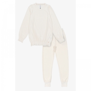 Dames homewear in velours 135 gebroken wi
