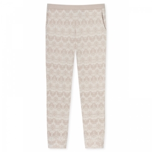 Dames pyjama, lange mouwen 409 beige