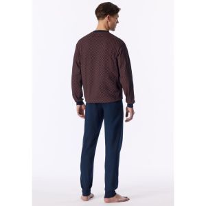 Herenpyjama met lange mouwen 614 kupfer