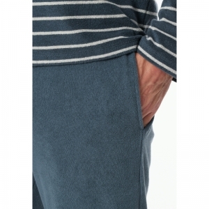 Herenpyjama, badstof 816 jeansblauw