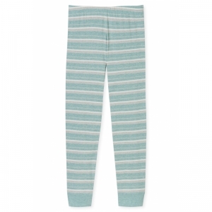 Dames pyjama, lange mouwen 704 groen-melan