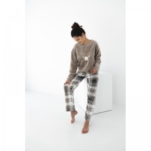 Milou pyjama fleece beige