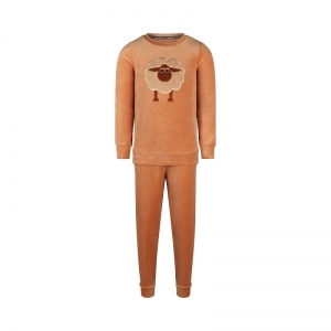 Boys velours set Camel