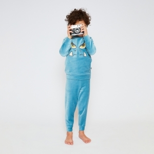 Boys velours set Blue