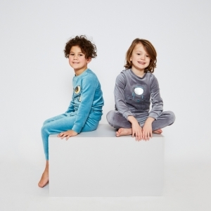 Boys velours set Blue