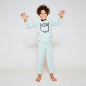 Boys velours set Light aqua