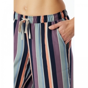 Damespyjama, lange mouwen 525 mauve