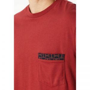 Herenpyjama, lange mouwen 507 dunkelrot