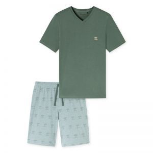 Herenpyjama korte mouwen 701 khaki