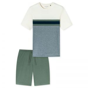 Herenpyjama korte mouwen 701 khaki