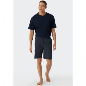 Herenpyjama, korte mouwen 800 blauw