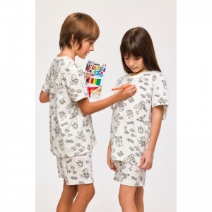 Unisex Color me pyjama 968 krab color