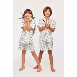 Unisex Color me pyjama 968 krab color