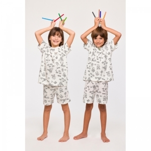 Unisex Color me pyjama 968 krab color
