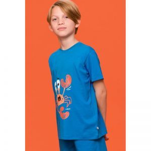 Jongenspyjama korte mouwen 845 blauw