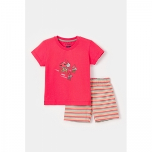 Baby pyjama, korte mouwen 498 rood