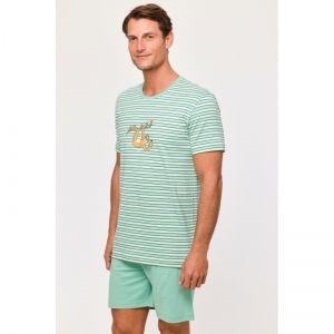 Herenpyjama, korte mouwen 924 multicolor
