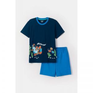 Jongenspyjama, korte mouwen 891 donkerblauw